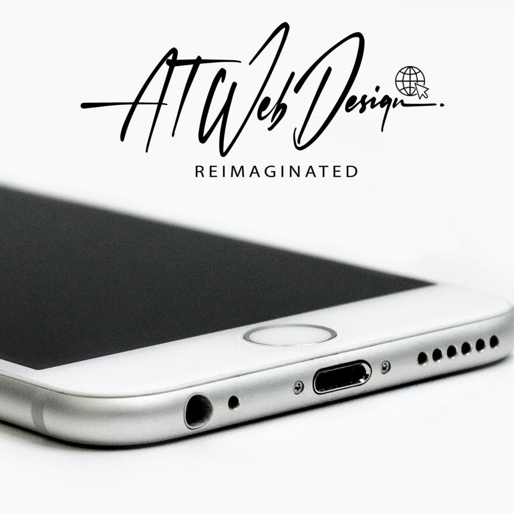 Logobild 8 Mobiltelefon auf weißem Hintergrund